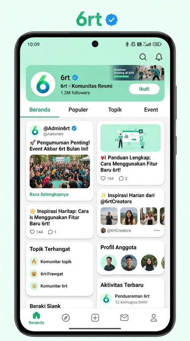Halaman Resmi 6rt untuk Pengguna Android Indonesia