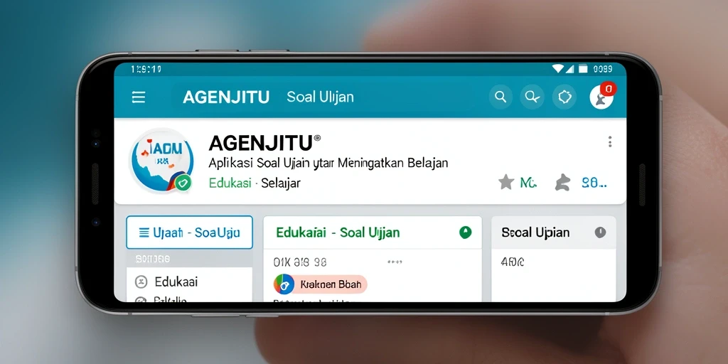 Tampilan antarmuka aplikasi AGENJITU yang menarik dan mudah digunakan.