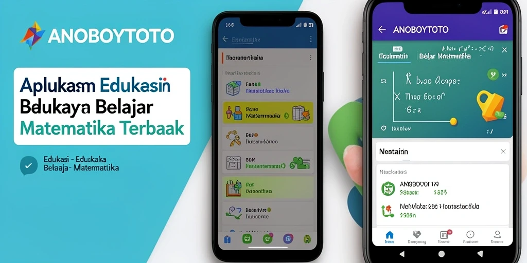 Antarmuka aplikasi ANOBOYTOTO yang menarik untuk belajar matematika.