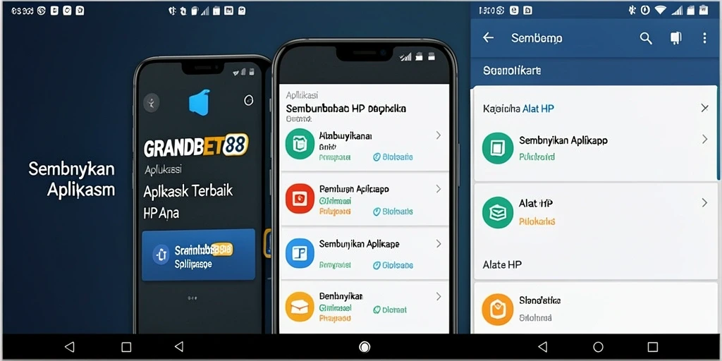 Antarmuka GRANDBET88 saat menyembunyikan aplikasi dengan mudah.