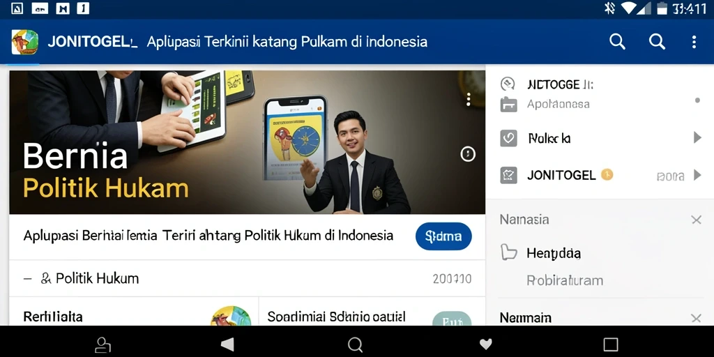 Tampilan antarmuka JONITOGEL yang informatif dan menarik.