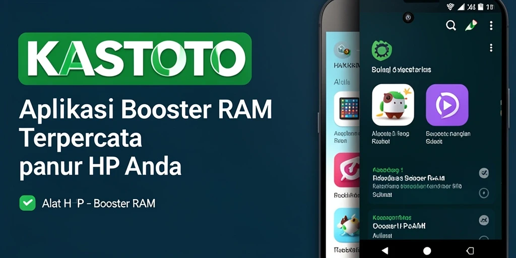 Tampilan antarmuka KASTOTO yang bersih dan fungsional untuk Booster RAM.