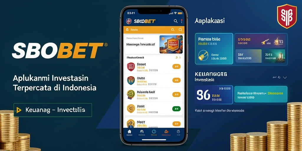 Tampilan antarmuka aplikasi SBOBET untuk investasi yang modern.